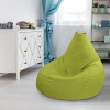 Кресло-мешок груша Салатовый, размер ХХXL-Комфорт, мебельный велюр