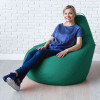 Кресло-мешок груша Темный изумруд, размер ХХXL-Комфорт, мебельный велюр