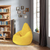 Кресло-мешок груша Желтый, размер ХХXL-Комфорт, мебельный велюр