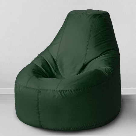 Кресло-пуф Люкс Темно-зеленый, размер XХХL-Комфорт, оксфорд