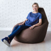 Кресло-мешок груша Темный шоколад, размер ХХXL-Комфорт, мебельный велюр