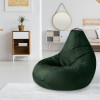 Кресло-мешок груша Темно-зеленый, размер ХXХL-Комфорт, оксфорд