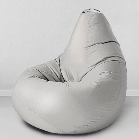 Кресло-мешок груша Серебристо-серый, размер ХXХL-Комфорт, оксфорд