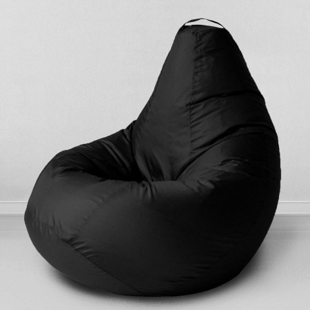 Кресло-мешок груша Черный, размер ХXХL-Комфорт, оксфорд