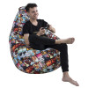 Кресло-мешок груша GTA V, размер ХXХL-Комфорт, мебельный хлопок
