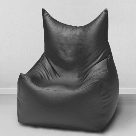 Кресло-мешок Трон Черный, размер XХL, экокожа