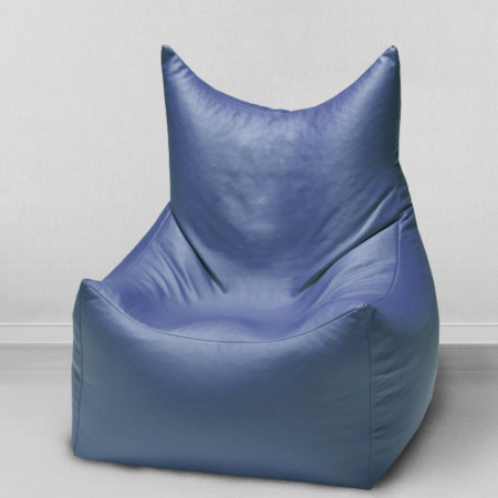 Кресло-мешок Трон Синий, размер XХL, экокожа