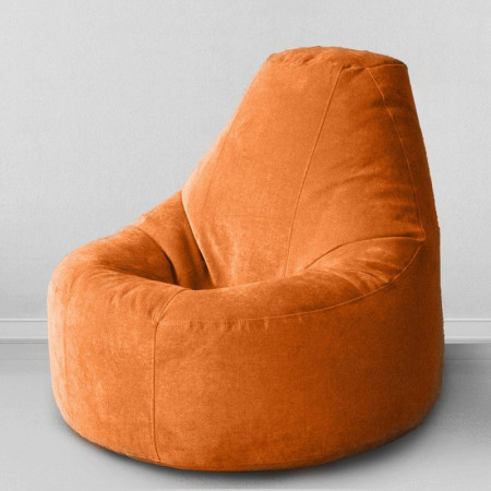 Кресло-пуф Люкс Лисий, размер XХХL-Комфорт, мебельный велюр