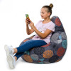 Кресло-мешок груша Рингс, размер L-Компакт, мебельный хлопок