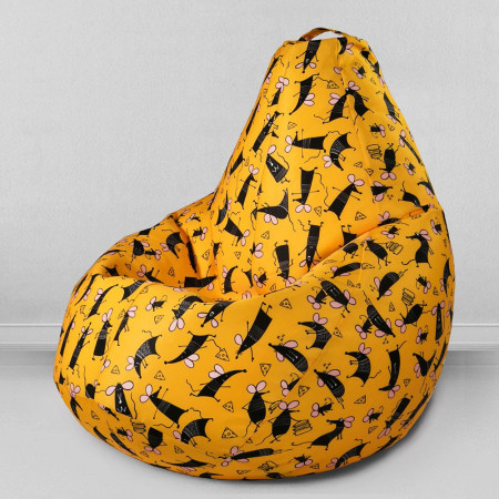 Кресло-мешок груша Символ Года, размер ХXХL-Комфорт, мебельный хлопок