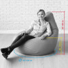 Кресло-мешок груша Глубокая бирюза, размер ХХXL-Комфорт, мебельный велюр