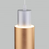 Подвесной светодиодный светильник Eurosvet 50204/1 LED матовое серебро/матовое золото