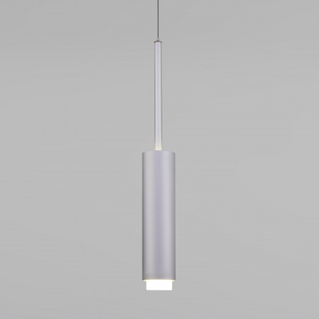 Подвесной светодиодный светильник Eurosvet 50203/1 LED матовое серебро