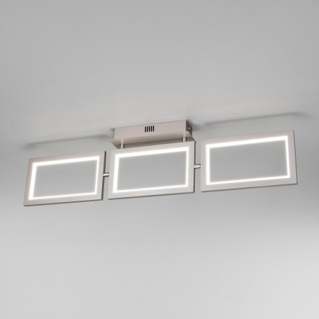 Потолочный светодиодный светильник Eurosvet 90223/3 матовое серебро