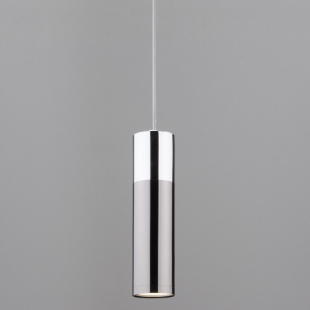 Светодиодный подвесной светильник в стиле лофт Eurosvet 50135/1 LED хром/черный жемчуг