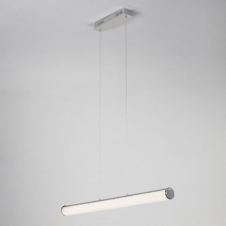 Светодиодный подвесной светильник с хрустальной крошкой Eurosvet 90061/1 хром