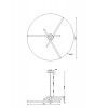 Подвесная светодиодная люстра Maytoni Technical Axis MOD106CL-L40G3K