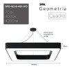 Подвесной светодиодный cветильник Geometria ЭРА Quadro SPO-162-B-40K-070 70Вт 4000К черный Б0050585