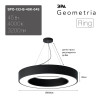 Подвесной светодиодный cветильник Geometria ЭРА Ring SPO-133-B-40K-045 45Вт 4000К черный Б0050563