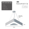Подвесной светодиодный cветильник Geometria ЭРА Delta SPO-153-W-40K-030 30Вт 4000К белый Б0050578