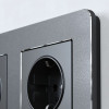 Рамка Werkel Platinum на 4 поста черный алюминий W0042608 4690389184512