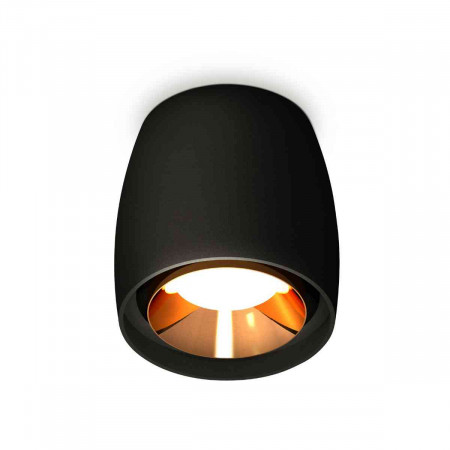 Комплект накладного светильника Ambrella light Techno Spot XS1142004 SBK/PYG черный песок/золото желтое полированное (C1142, N7034)