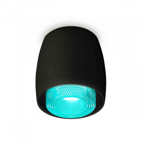 Комплект накладного светильника Ambrella light Techno Spot XS1142023 SBK/BL черный песок/голубой (C1142, N7194)