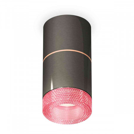 Комплект накладного светильника Ambrella light Techno Spot XS7403102 DCH/PI черный хром/розовый (C7403, A2073, C7403, N7193)