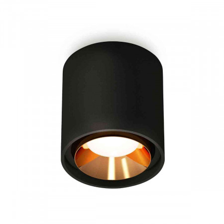 Комплект накладного светильника Ambrella light Techno Spot XS7723004 SBK/PYG черный песок/золото желтое полированное (C7723, N7034)