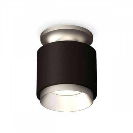 Комплект накладного светильника Ambrella light Techno Spot XS7511100 SBK/MCH черный песок/хром матовый (N7928, C7511, N7033)