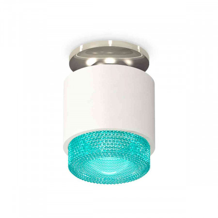 Комплект накладного светильника Ambrella light Techno Spot XS7510082 SWH/BL белый песок/голубой (N7927, C7510, N7194)