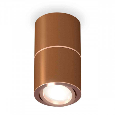 Комплект накладного светильника Ambrella light Techno Spot XS7404080 SCF/PPG кофе песок/золото розовое полированное (C7404, A2073, C7404, N7005)