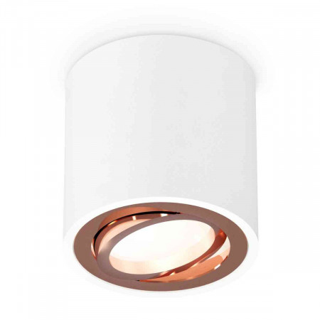 Комплект накладного светильника Ambrella light Techno Spot XS7531005 SWH/PPG белый песок/золото розовое полированное (C7531, N7005)