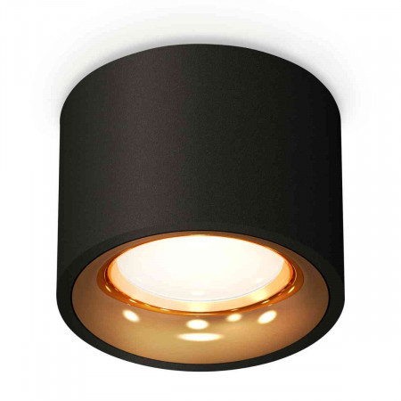 Комплект накладного светильника Ambrella light Techno Spot XS7511024 SBK/PYG черный песок/золото желтое полированное (C7511, N7014)