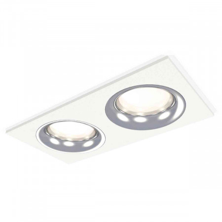 Комплект встраиваемого светильника Ambrella light Techno Spot XC7635003 SWH/PSL белый песок/серебро полированное (C7635, N7012)
