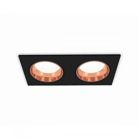 Комплект встраиваемого светильника Ambrella light Techno Spot XC6526005 SBK/PPG черный песок/золото розовое полированное (C6526, N6114)