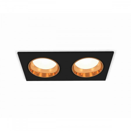 Комплект встраиваемого светильника Ambrella light Techno Spot XC6526004 SBK/PYG черный песок/золото желтое полированное (C6526, N6113)