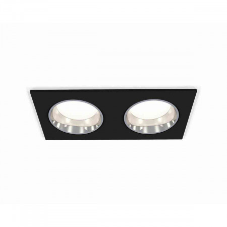 Комплект встраиваемого светильника Ambrella light Techno Spot XC6526003 SBK/PSL черный песок/серебро полированное (C6526, N6112)