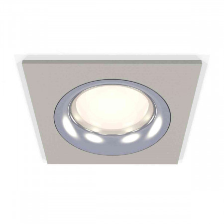 Комплект встраиваемого светильника Ambrella light Techno Spot XC7633003 SGR/PSL серый песок/серебро полированное (C7633, N7012)