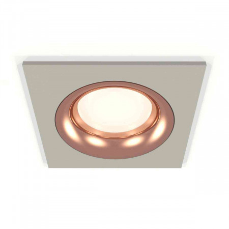 Комплект встраиваемого светильника Ambrella light Techno Spot XC7633006 SGR/PPG серый песок/золото розовое полированное (C7633, N7015)