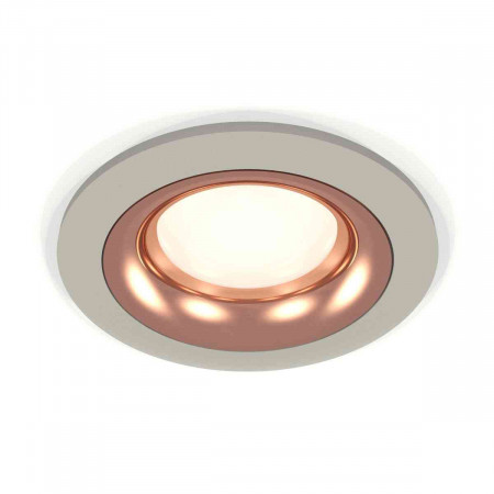 Комплект встраиваемого светильника Ambrella light Techno Spot XC7623006 SGR/PPG серый песок/золото розовое полированное (C7623, N7015)