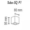 Потолочный светильник TopDecor Tubo8 SQ P1 16