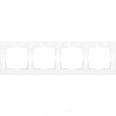 Рамка Werkel Flock на 4 поста белая WL05-Frame-04-white 4690389046735
