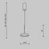 Подвесной светодиодный светильник Maytoni El MOD041PL-L15G3K