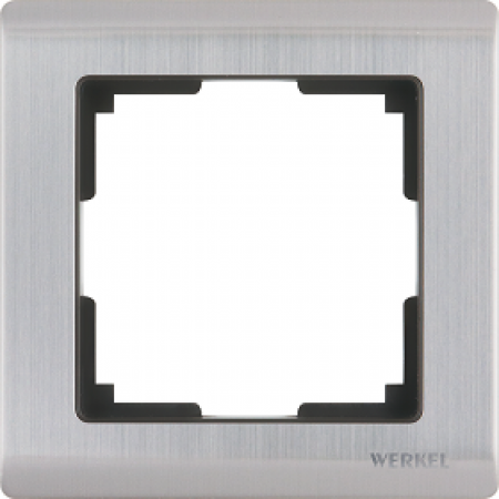 WL02-Frame-01 / Рамка на 1 пост (глянцевый никель)