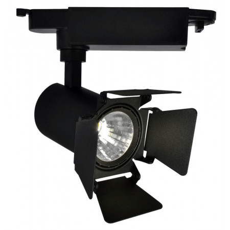 Трековый светильник свободного перемещения (на шину) arte lamp a6709pl-1bk track lights led 9w 220v ip20