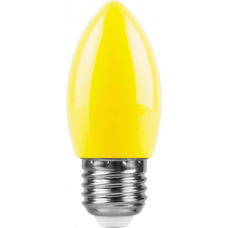 Лампа светодиодная Feron LB-376 свеча E27 1W желтый