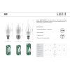 Лампа светодиодная SAFFIT SBC3711 Свеча E14 11W 2700K