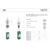 Лампа светодиодная SAFFIT SBC3709 Свеча E27 9W 2700K