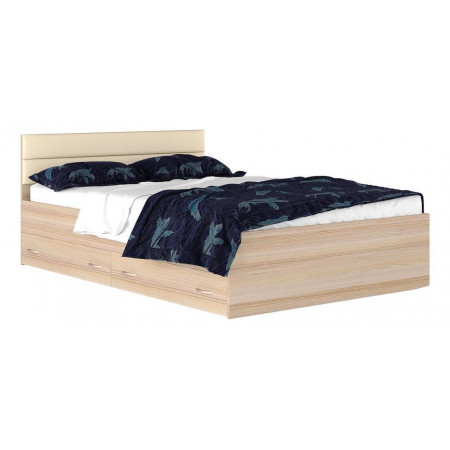 Кровать полутораспальная Виктория-МБ с матрасом 2000x1400